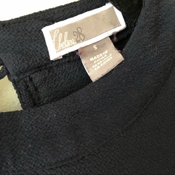 Navy Bell Sleeve Blouse - Picture 3 of 3